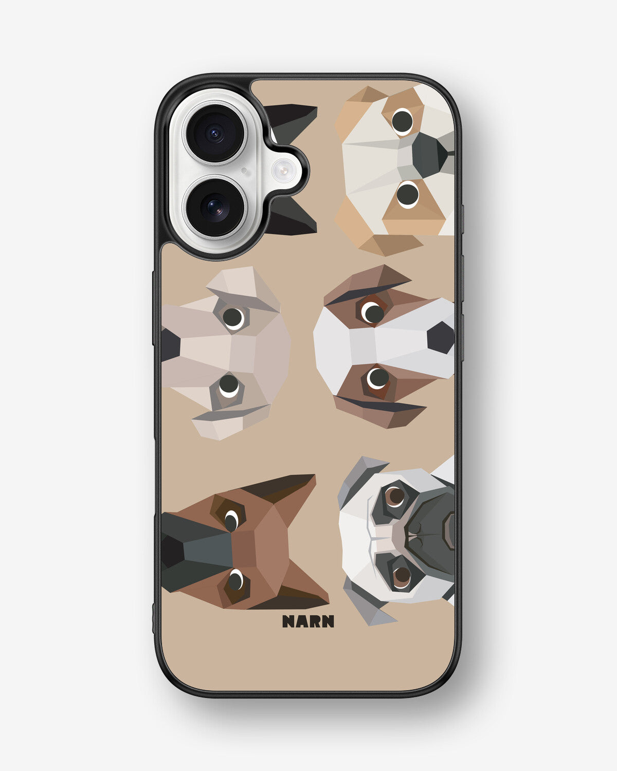 iPhone 16 Hard Case – Cute Dogs - View 1