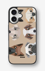 iPhone 16 Hard Case – Cute Dogs - View 1