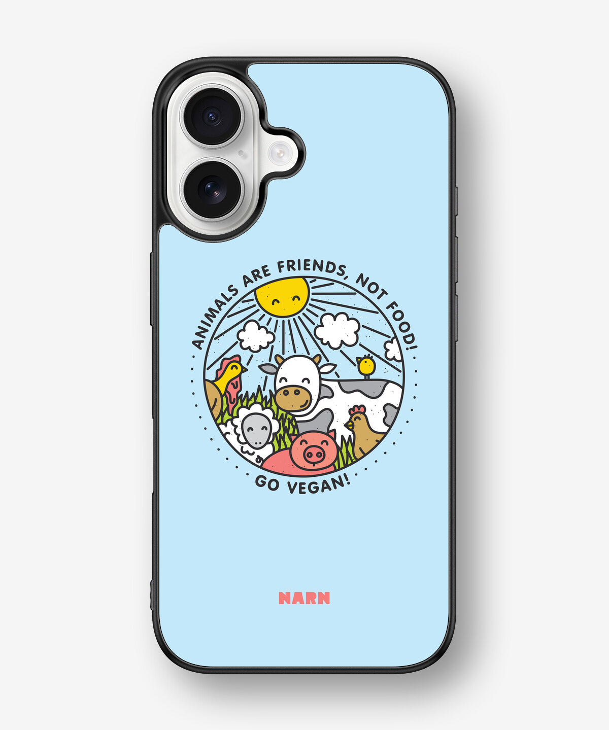iPhone 16 Hard Case – Friends, Not Food - View 1