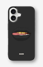 iPhone 16 Hard Case – Golden Lips - View 1
