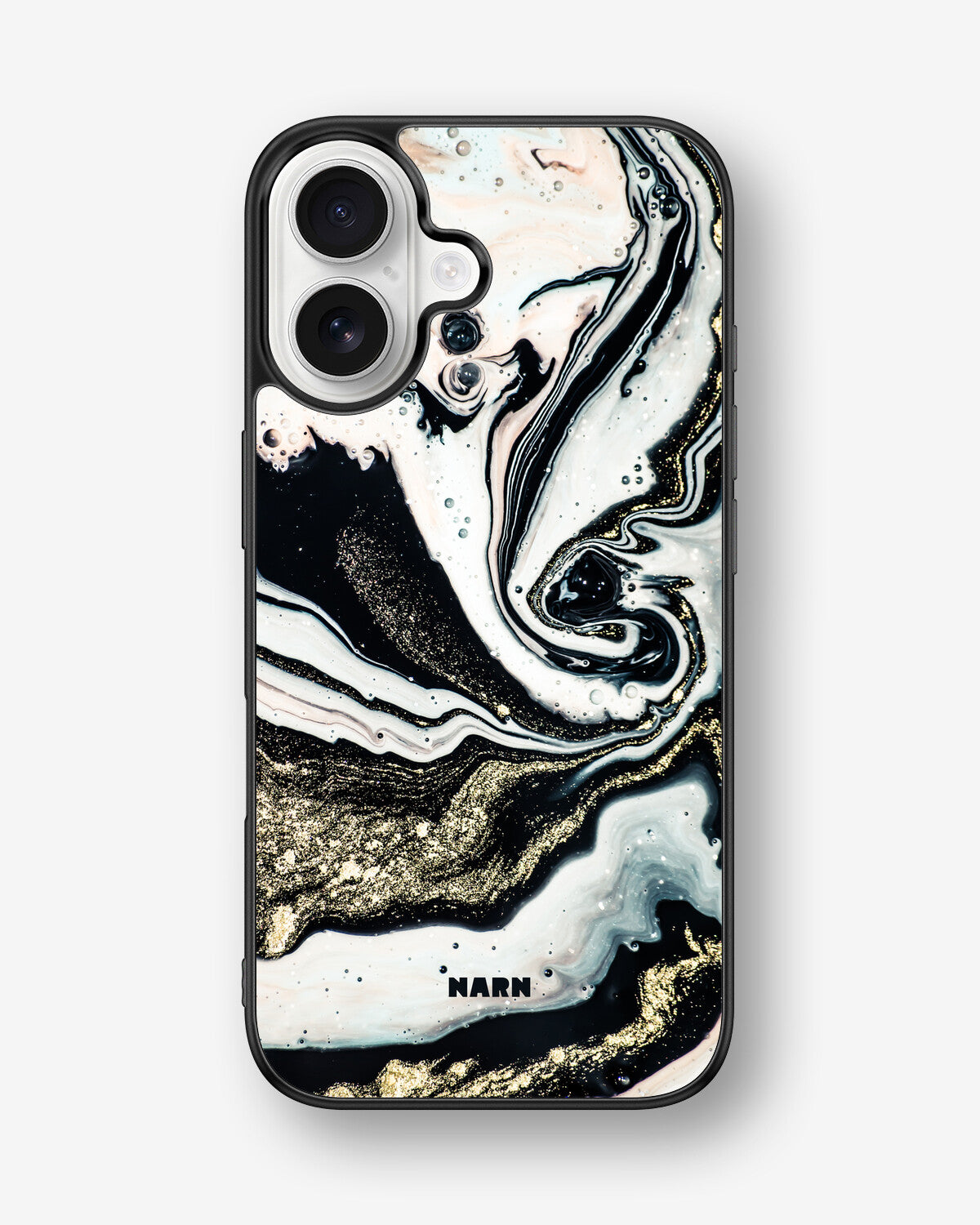 iPhone 16 Hard Case – Golden Swirl - View 1