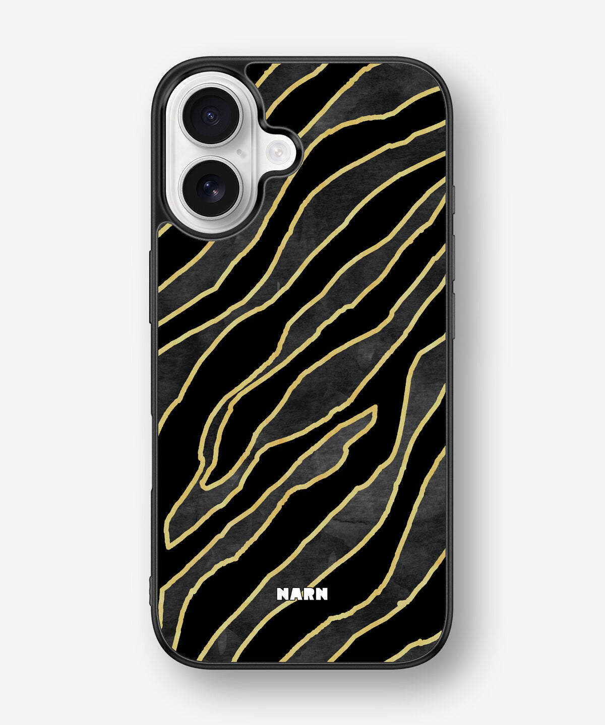 iPhone 16 Hard Case – Golden Zebra - View 1