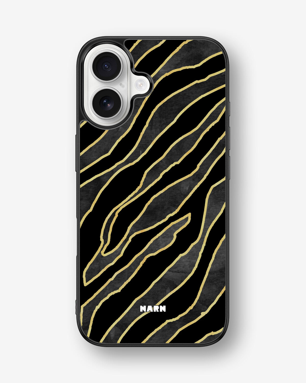 iPhone 16 Hard Case – Golden Zebra - View 1