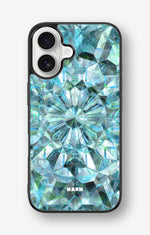 iPhone 16 Hard Case – Green Crystals - View 1