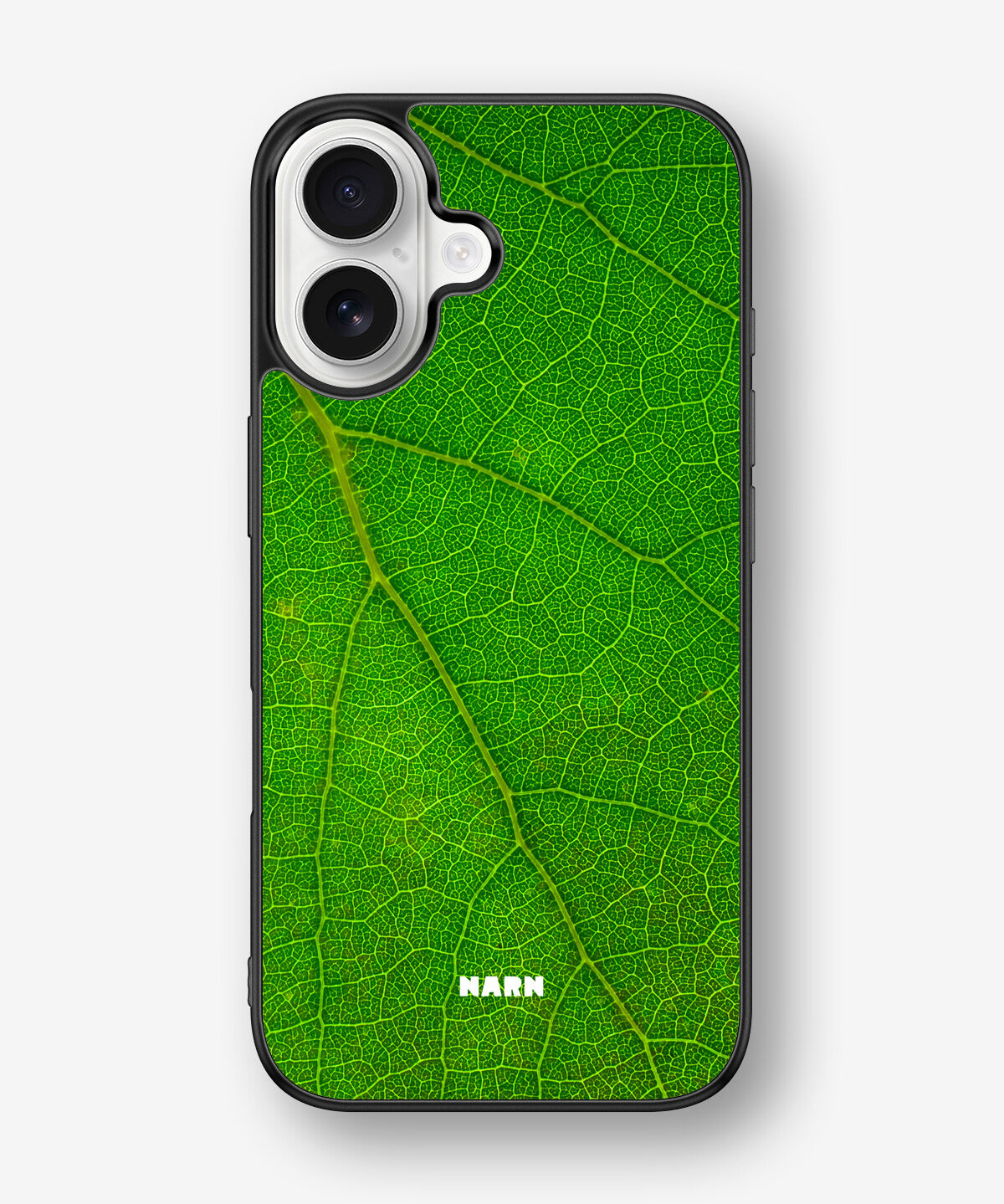 iPhone 16 Hard Case – Green Leafy - View 1