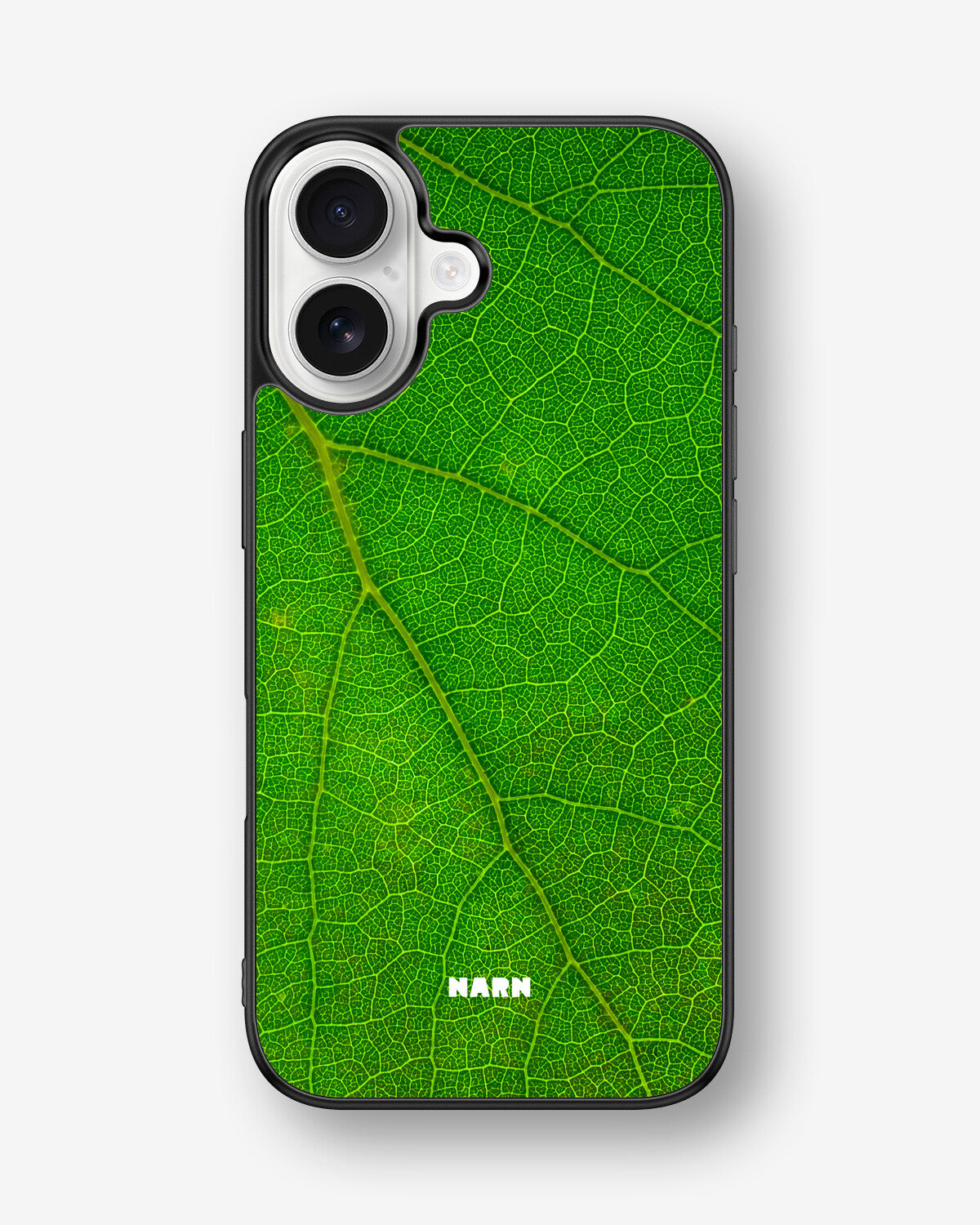 iPhone 16 Hard Case – Green Leafy - View 1