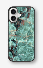 iPhone 16 Hard Case – Green Marble - View 1