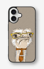iPhone 16 Hard Case – Hipster Ostrich - View 1