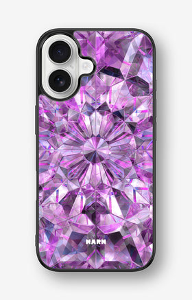 iPhone 16 Hard Case – Lavender Crystals - View 1