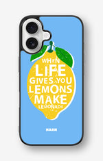 iPhone 16 Hard Case – Lemon Quote - View 1