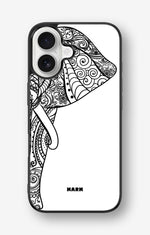 iPhone 16 Hard Case – Mandala Elephant - View 1