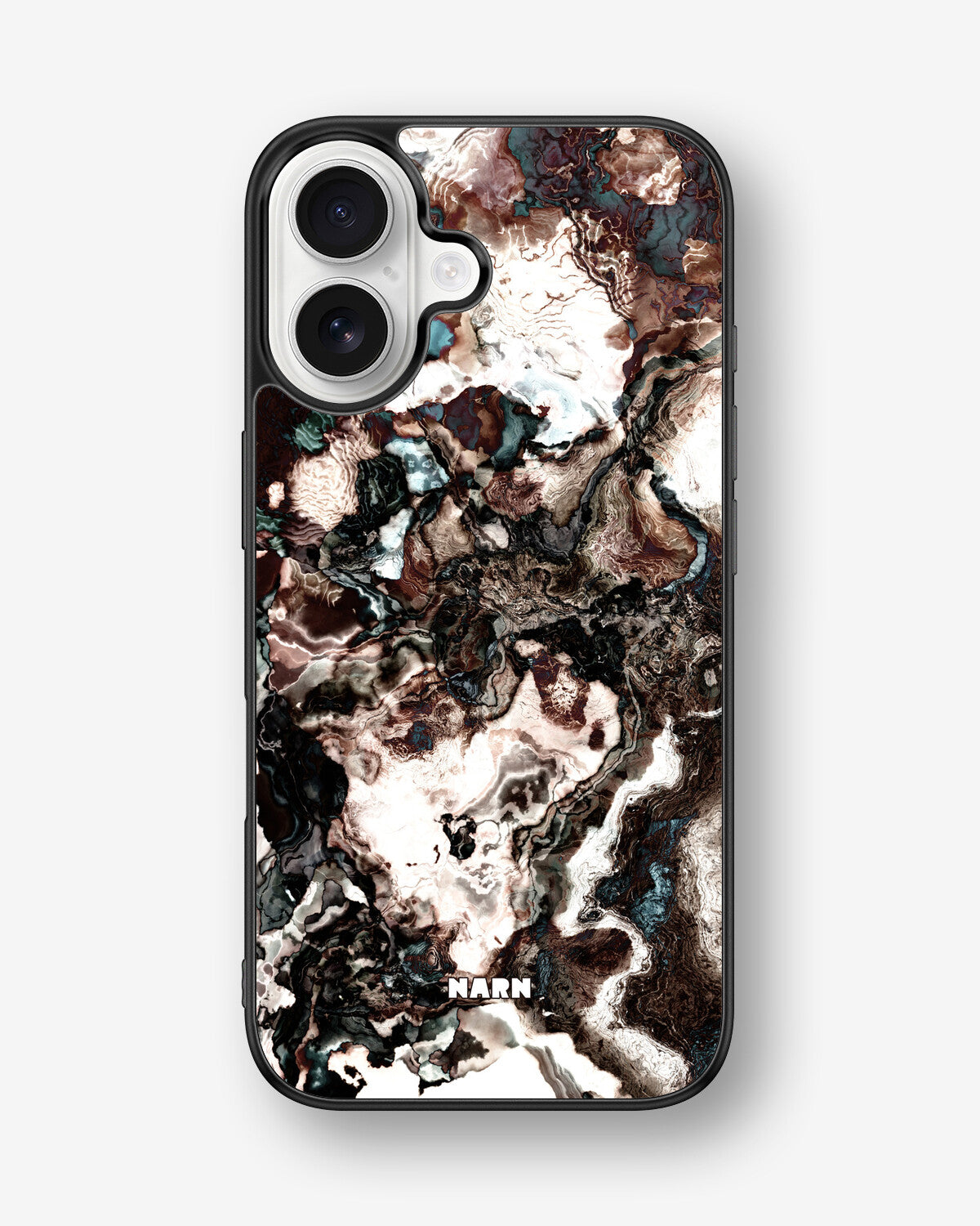 iPhone 16 Hard Case – Marble Brown - View 1