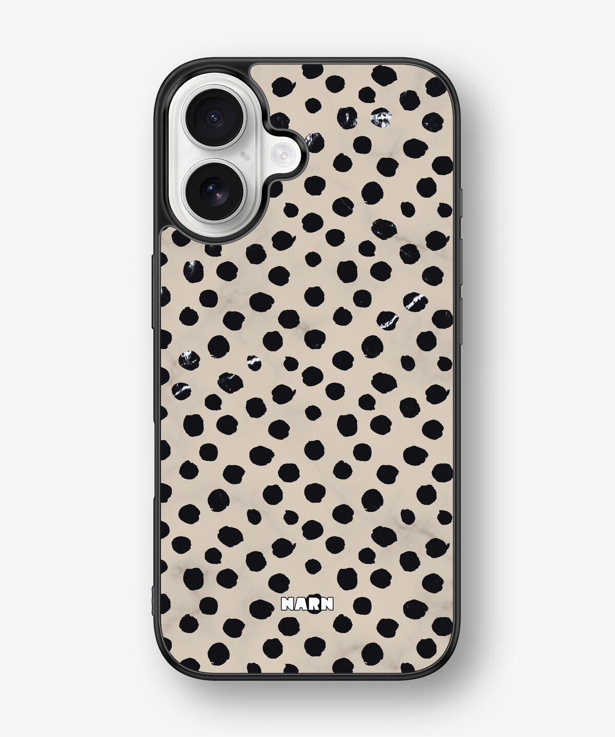 iPhone 16 Hard Case – Marble Dots - View 1