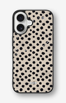 iPhone 16 Hard Case – Marble Dots - View 1