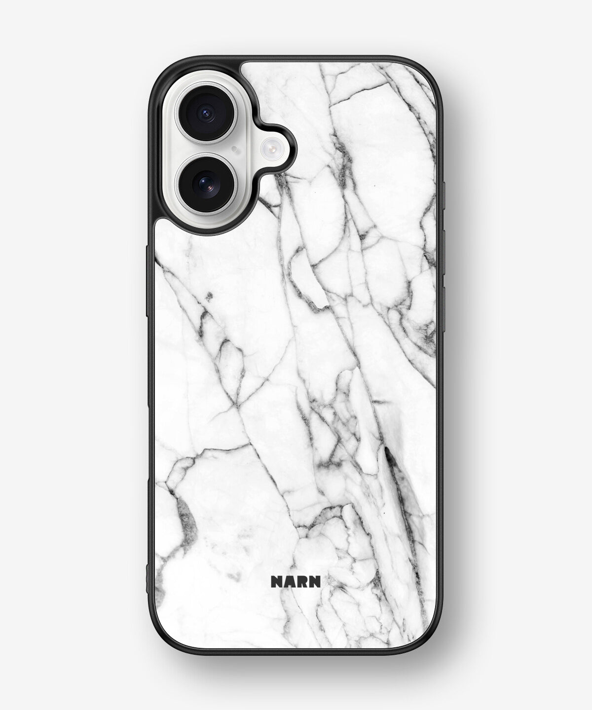 iPhone 16 Hard Case – Milky Marble - View 1