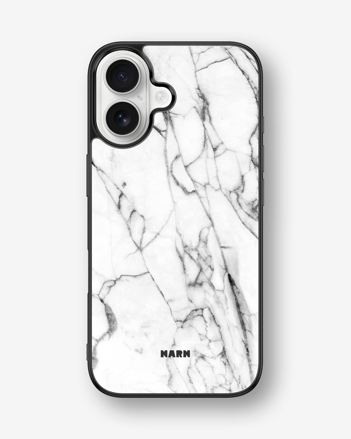 iPhone 16 Hard Case – Milky Marble - View 1