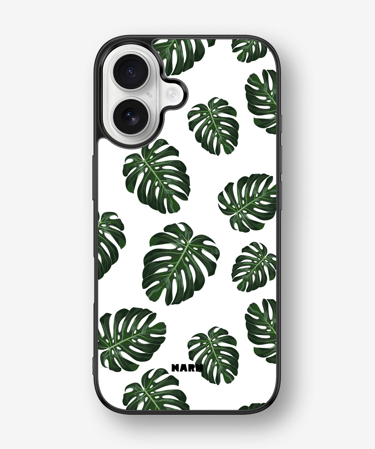 iPhone 16 Hard Case – Monstera Pattern - View 1