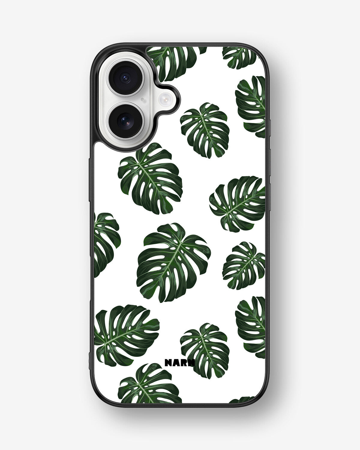 iPhone 16 Hard Case – Monstera Pattern - View 1