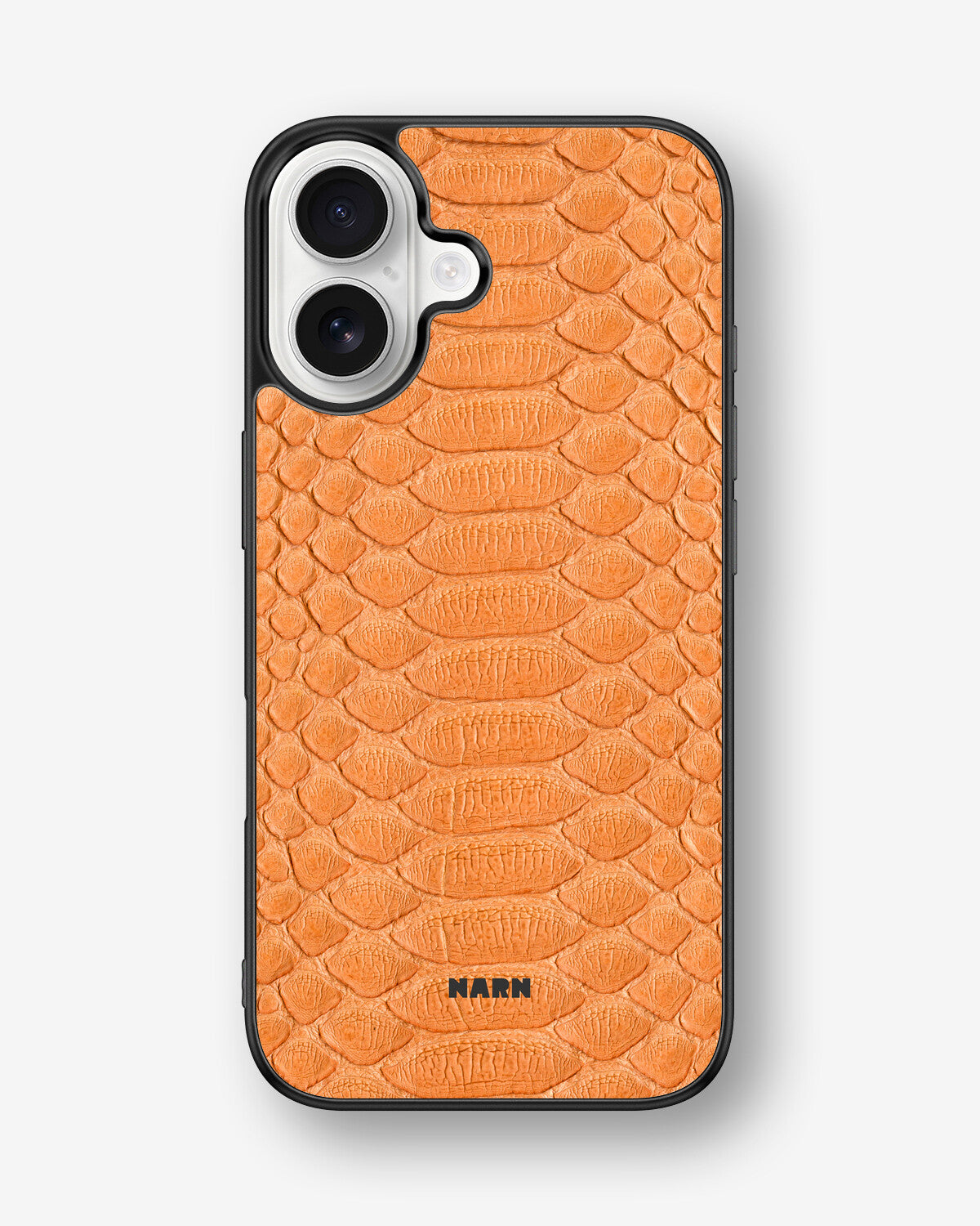 iPhone 16 Hard Case – Orange Snake - View 1