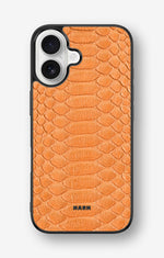 iPhone 16 Hard Case – Orange Snake - View 1