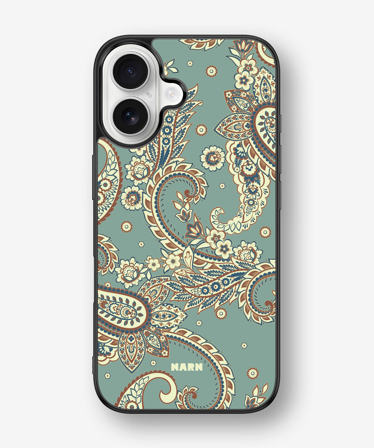 iPhone 16 Hard Case – Paisley Green - View 1