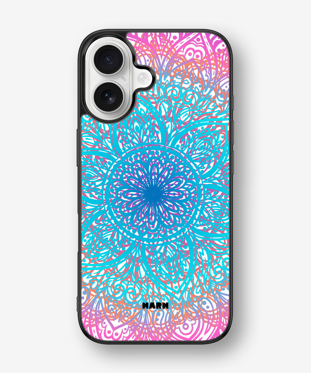 iPhone 16 Hard Case – Pastel Mandala - View 1