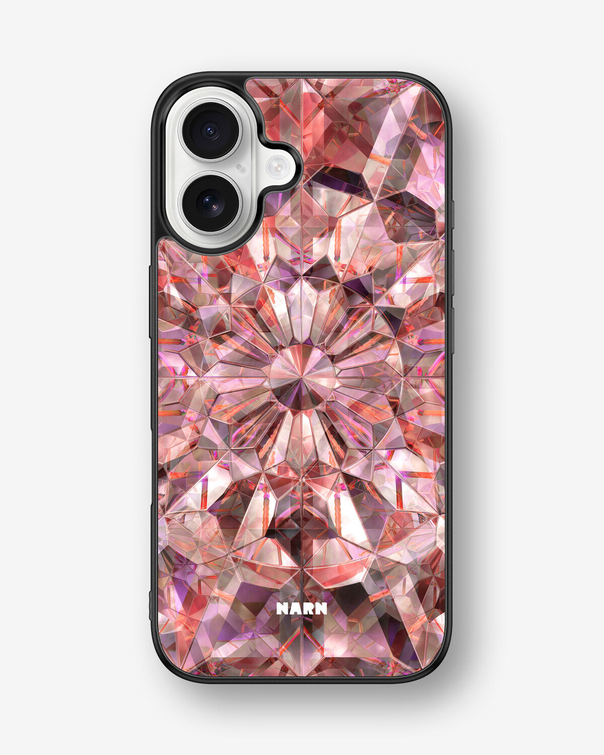 iPhone 16 Hard Case – Pink Crystals - View 1