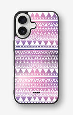 iPhone 16 Hard Case – Purple Aztec - View 1