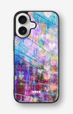 iPhone 16 Hard Case – Purple Hearts - View 1