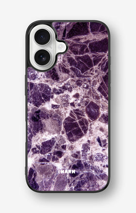iPhone 16 Hard Case – Purple Marble - View 1