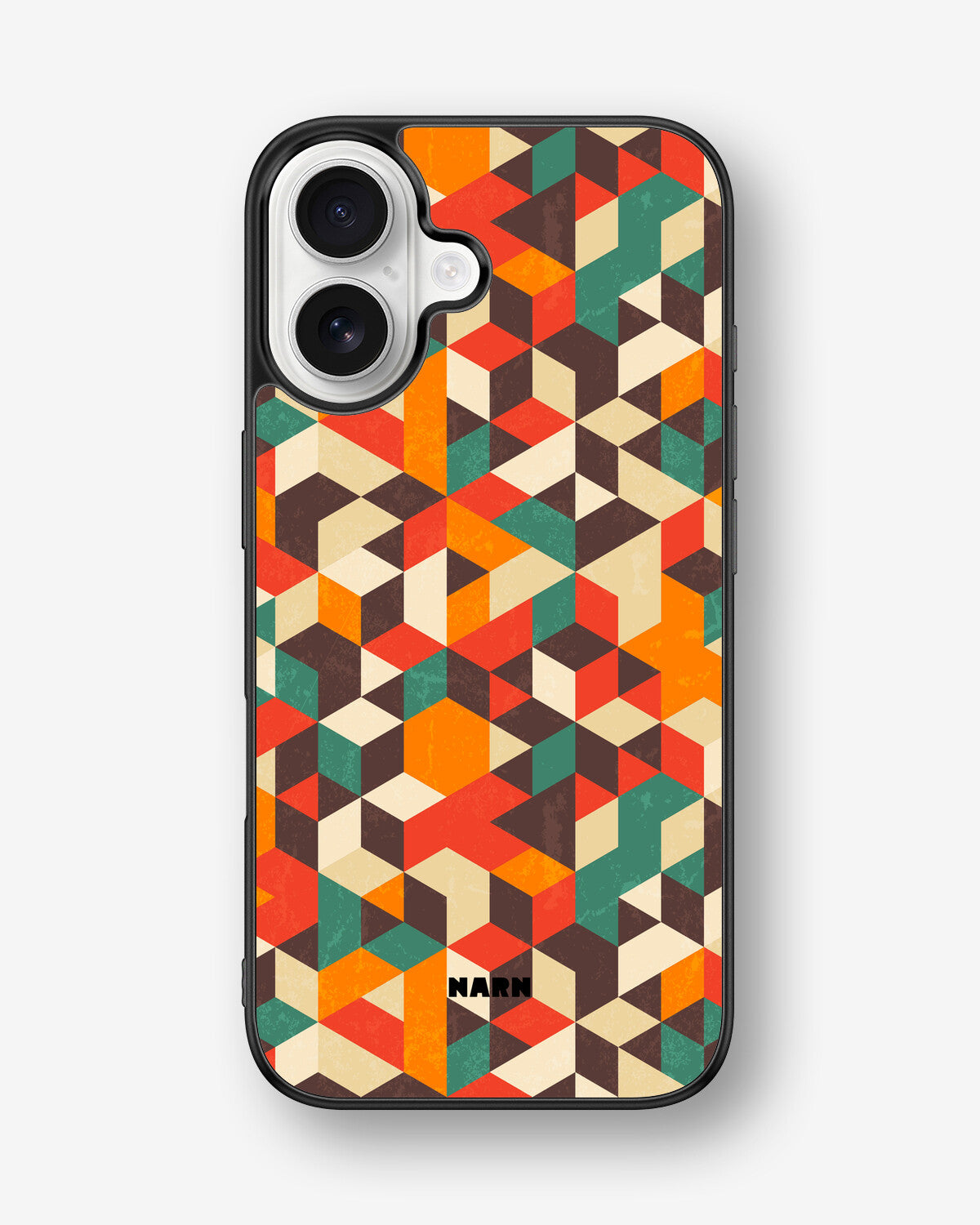 iPhone 16 Hard Case – Retro Geometric - View 1