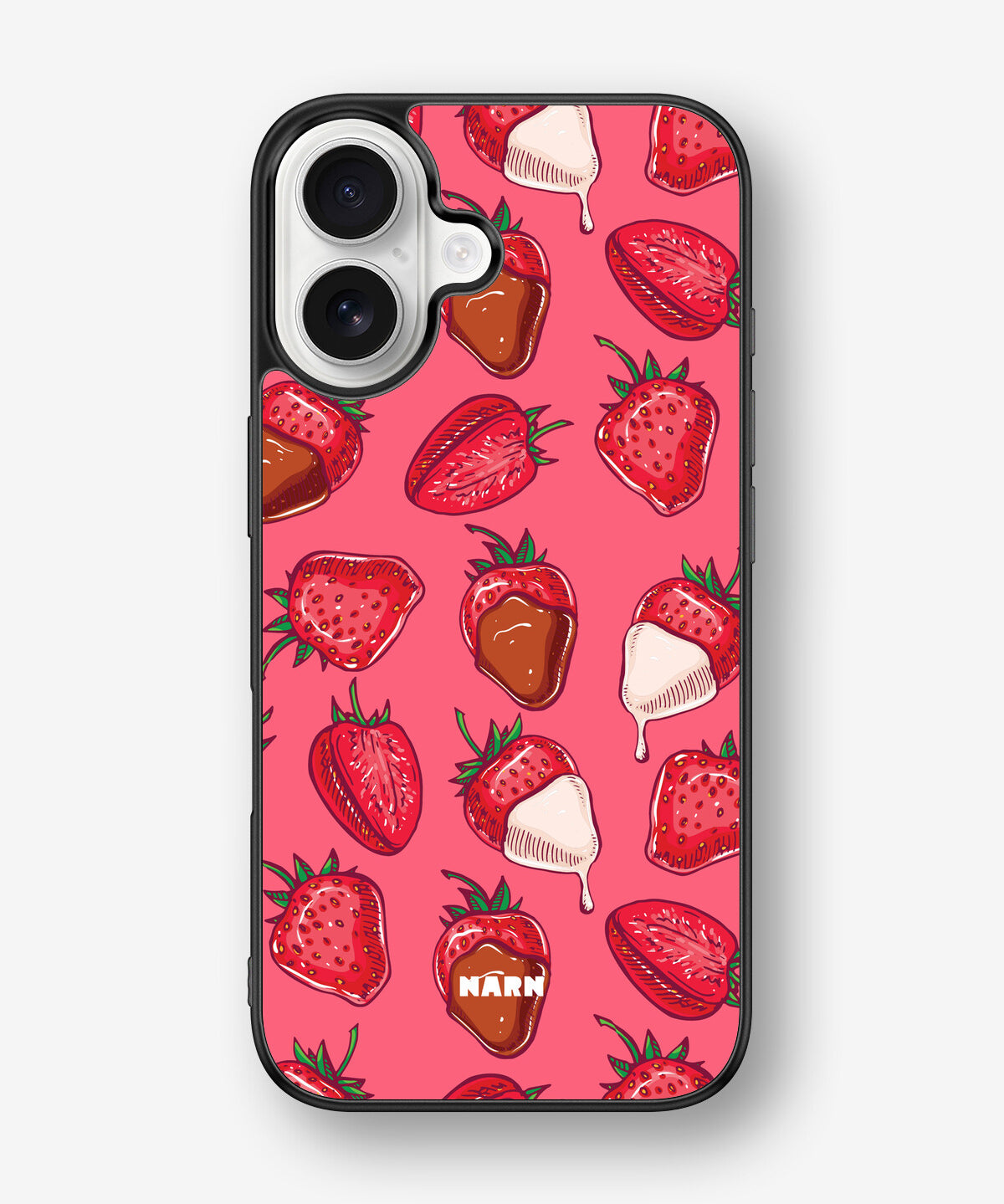 iPhone 16 Hard Case – Strawberry Chocolate - View 1
