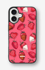 iPhone 16 Hard Case – Strawberry Chocolate - View 1