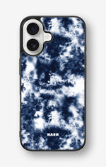 iPhone 16 Hard Case – Tie Dye Blue - View 1