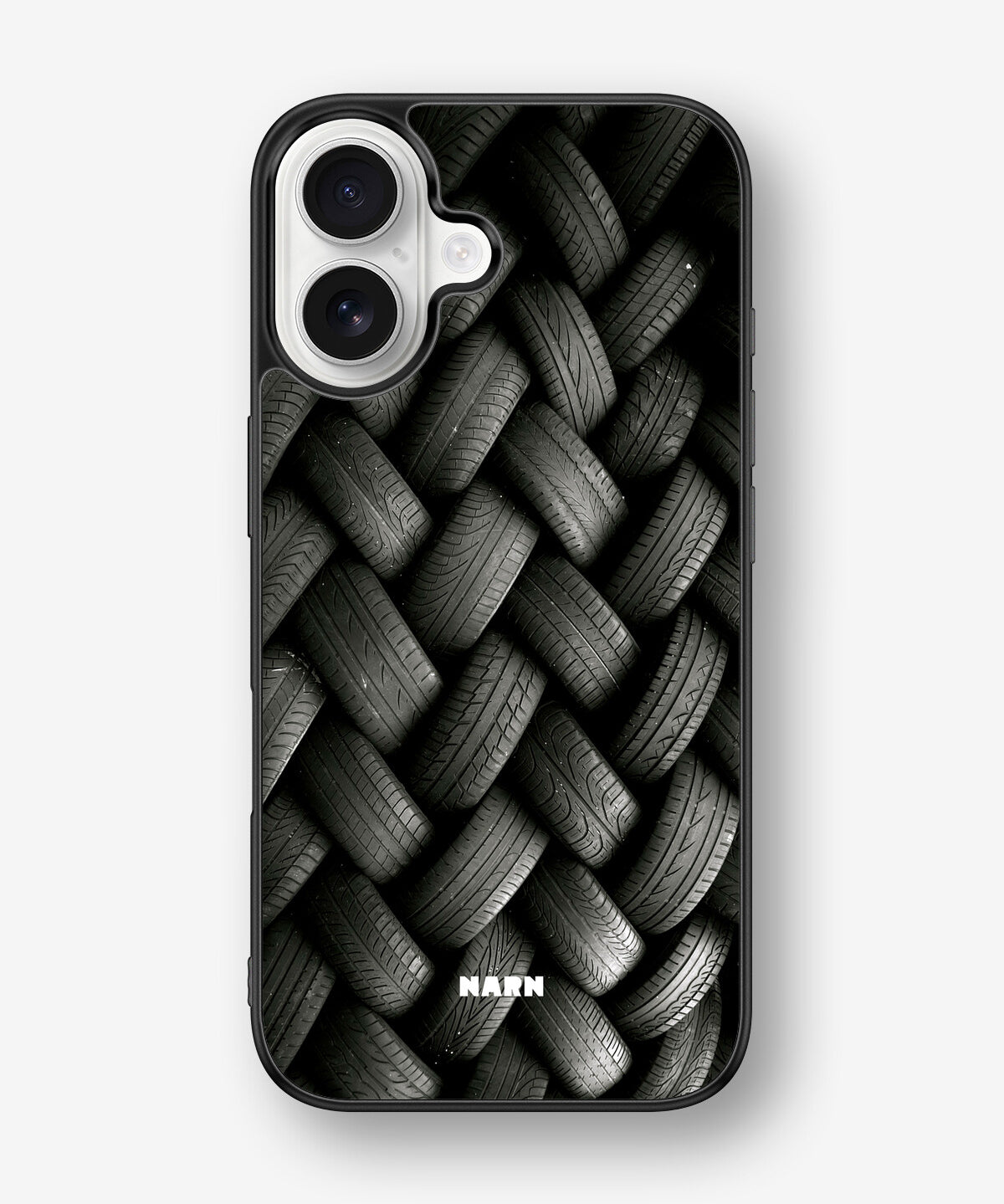 iPhone 16 Hard Case – Tires Wall - View 1