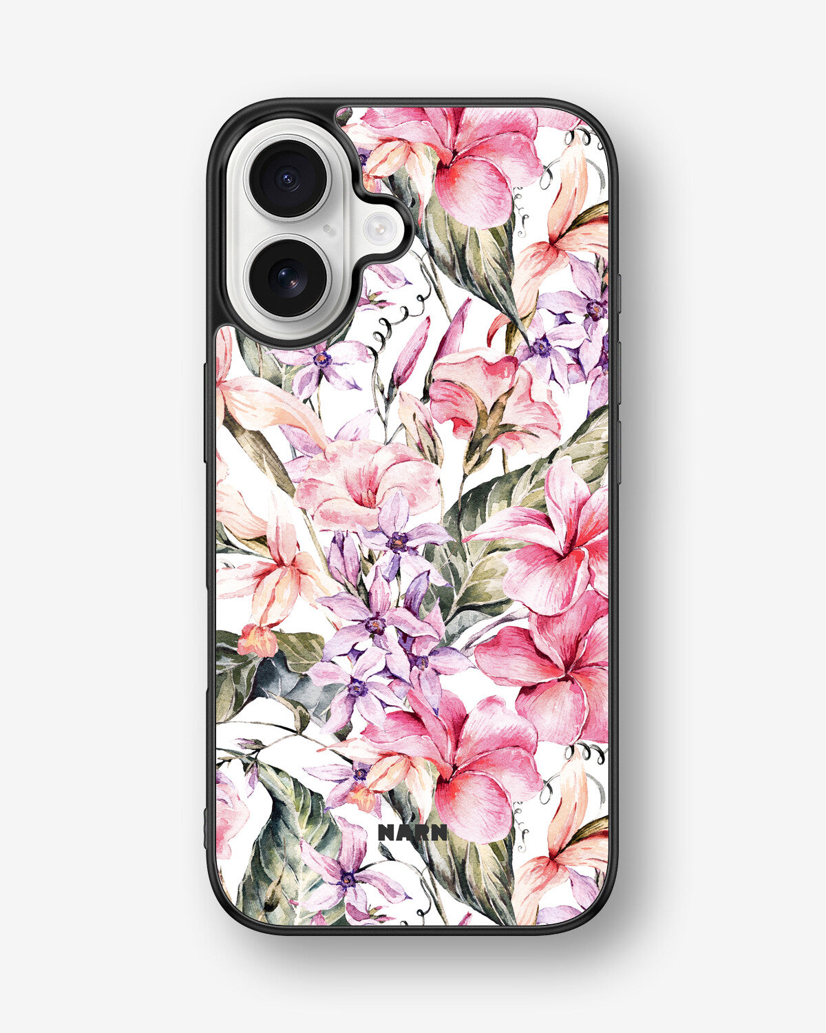 iPhone 16 Hard Case – Watercolor Flowers - View 1