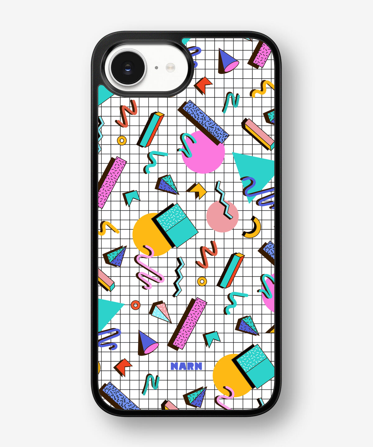 iPhone 16e Hard Case – 80s Memphis - View 1