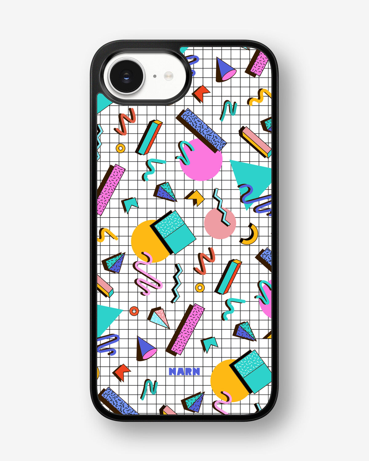 iPhone 16e Hard Case – 80s Memphis - View 1