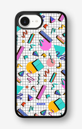 iPhone 16e Hard Case – 80s Memphis - View 1
