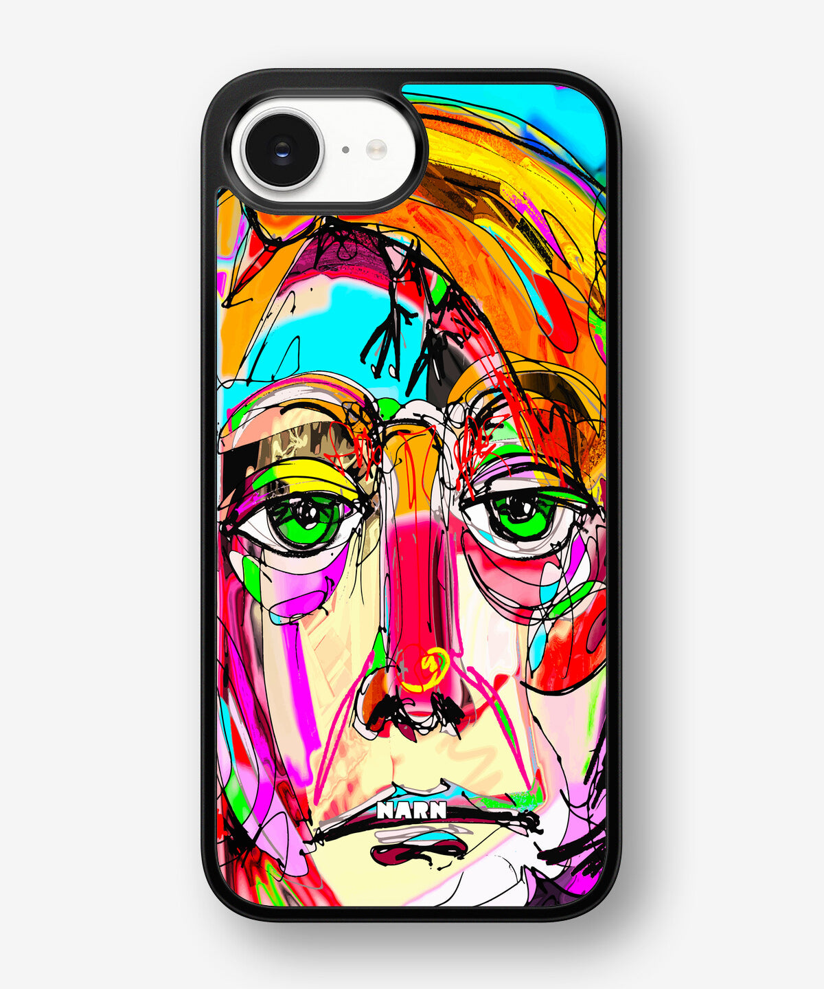 iPhone 16e Hard Case – Abstract Portrait - View 1