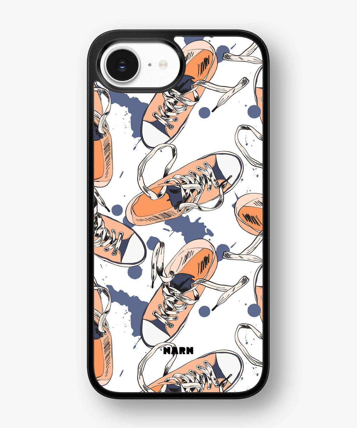 iPhone 16e Hard Case – Apricot Sneakers - View 1