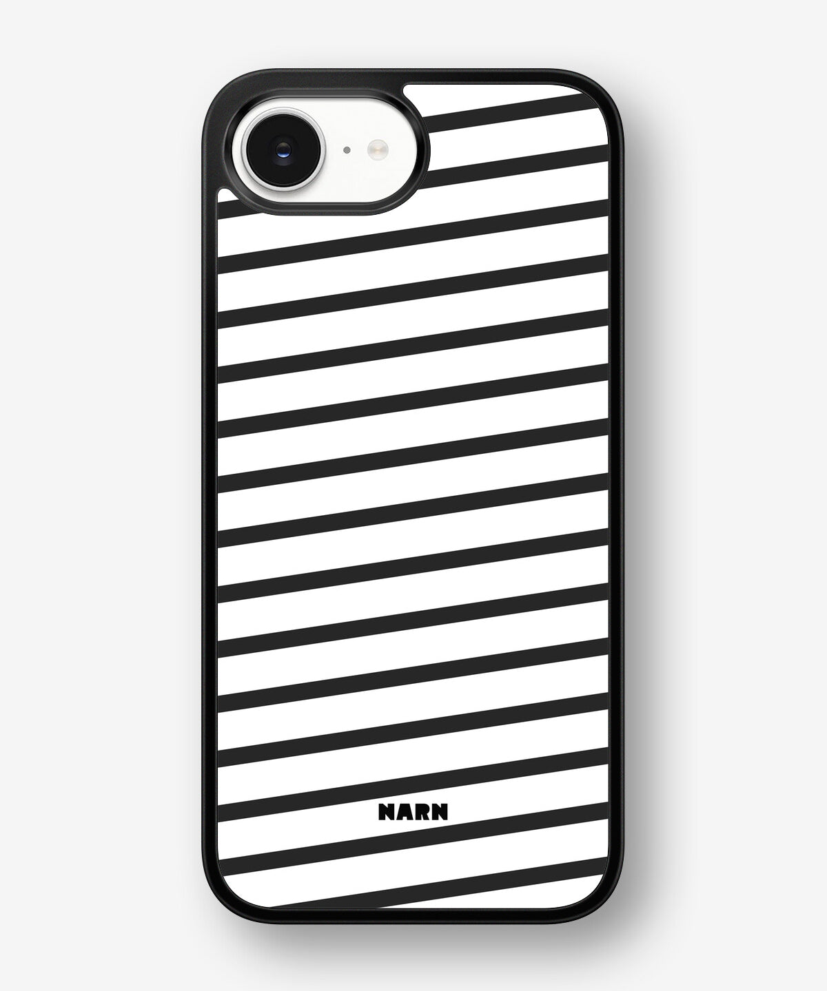 iPhone 16e Hard Case – Black Stripes - View 1