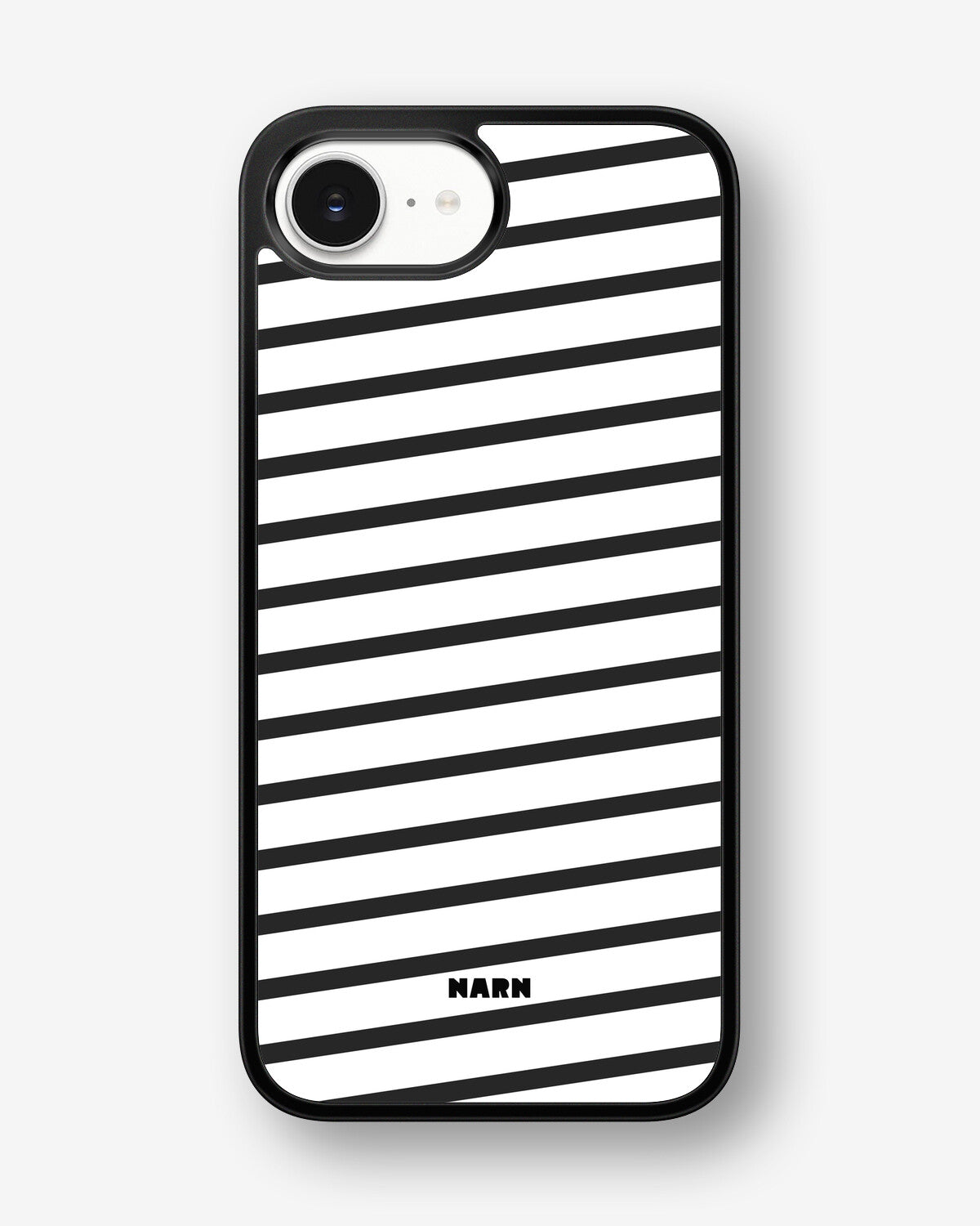 iPhone 16e Hard Case – Black Stripes - View 1