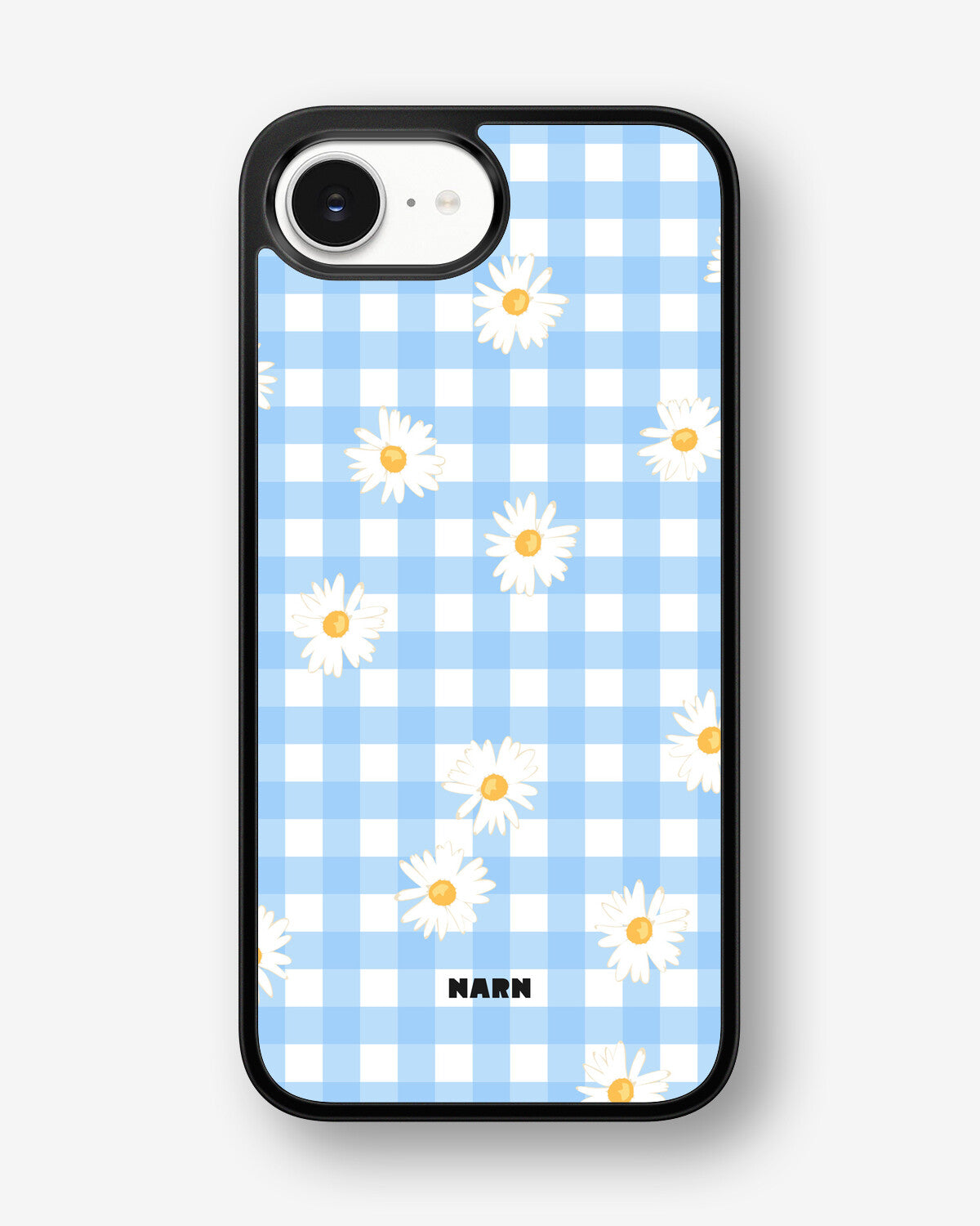 iPhone 16e Hard Case – Blue Daisies - View 1
