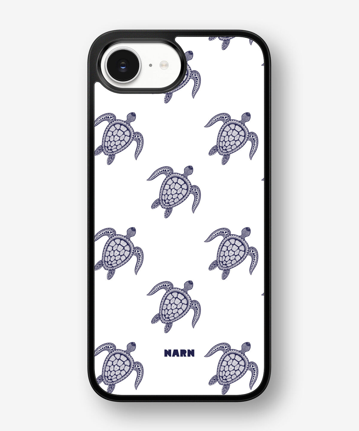 iPhone 16e Hard Case – Blue Turtles - View 1