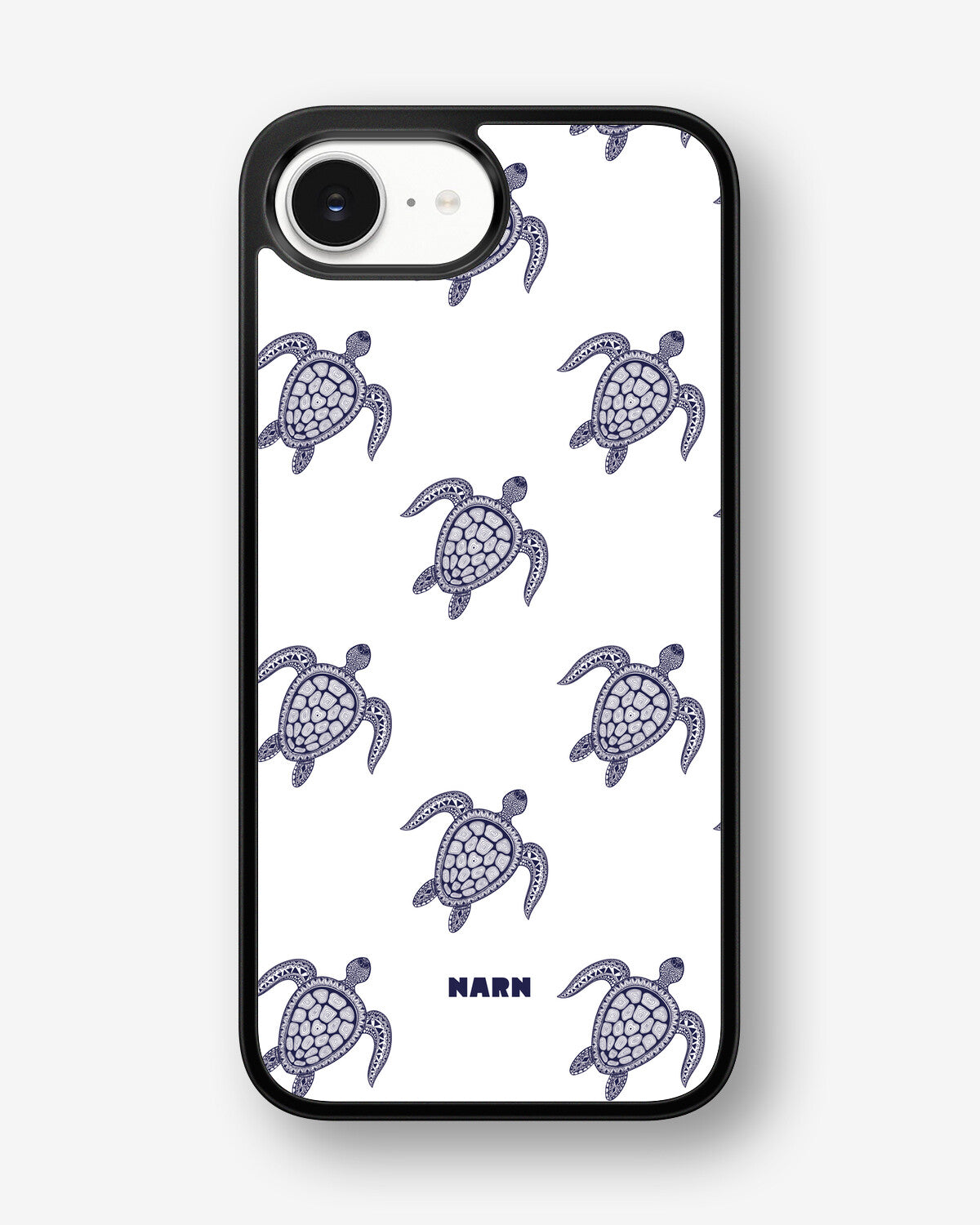 iPhone 16e Hard Case – Blue Turtles - View 1