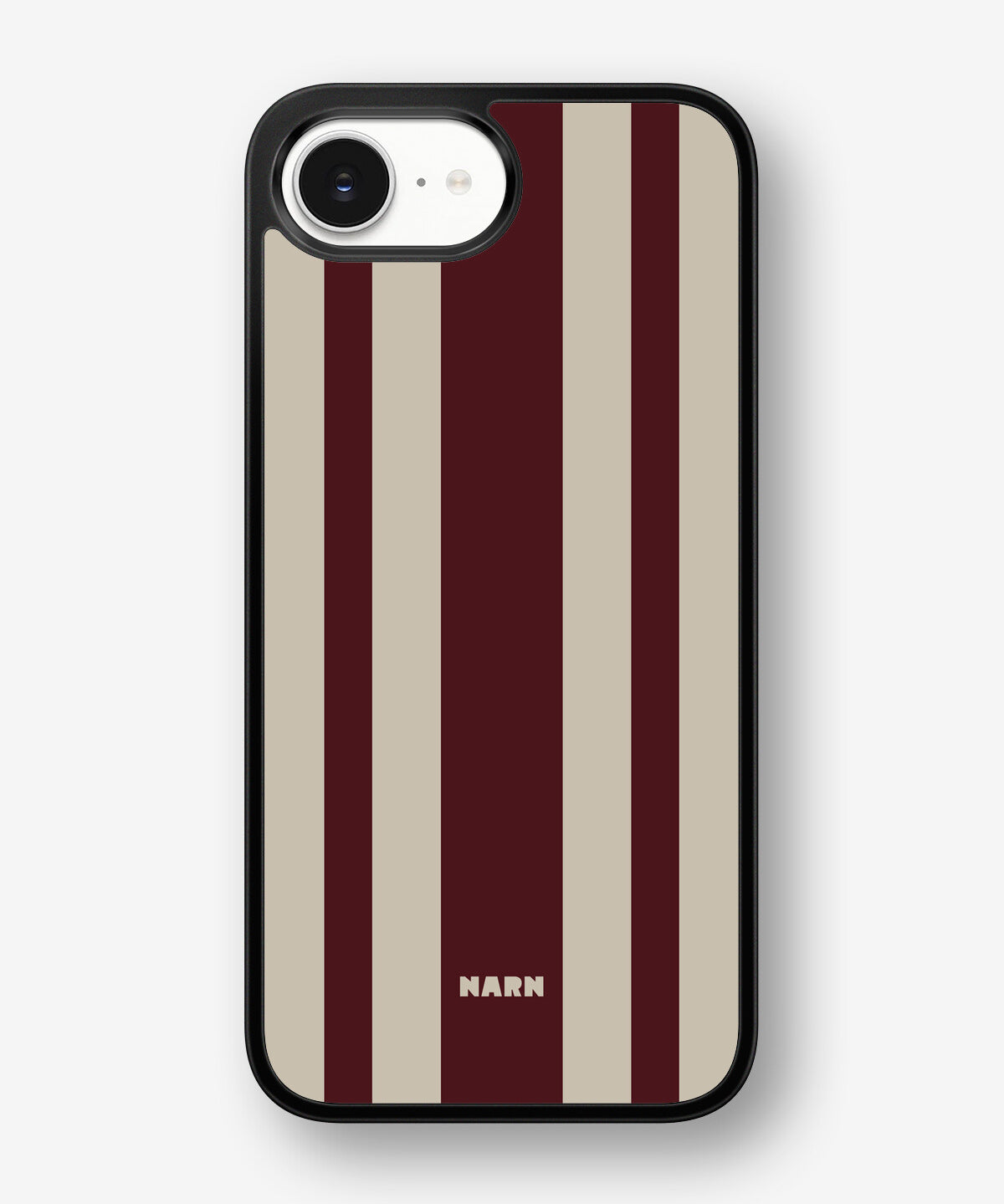 iPhone 16e Hard Case – Bordeaux Stripe - View 1