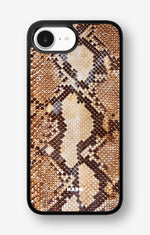 iPhone 16e Hard Case – Brown Snakeskin - View 1