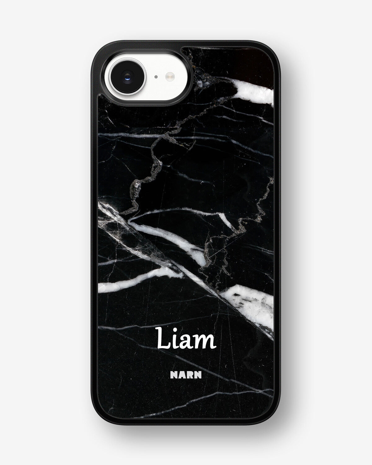 iPhone 16e Hard Case – Custom - Black Marble - View 1