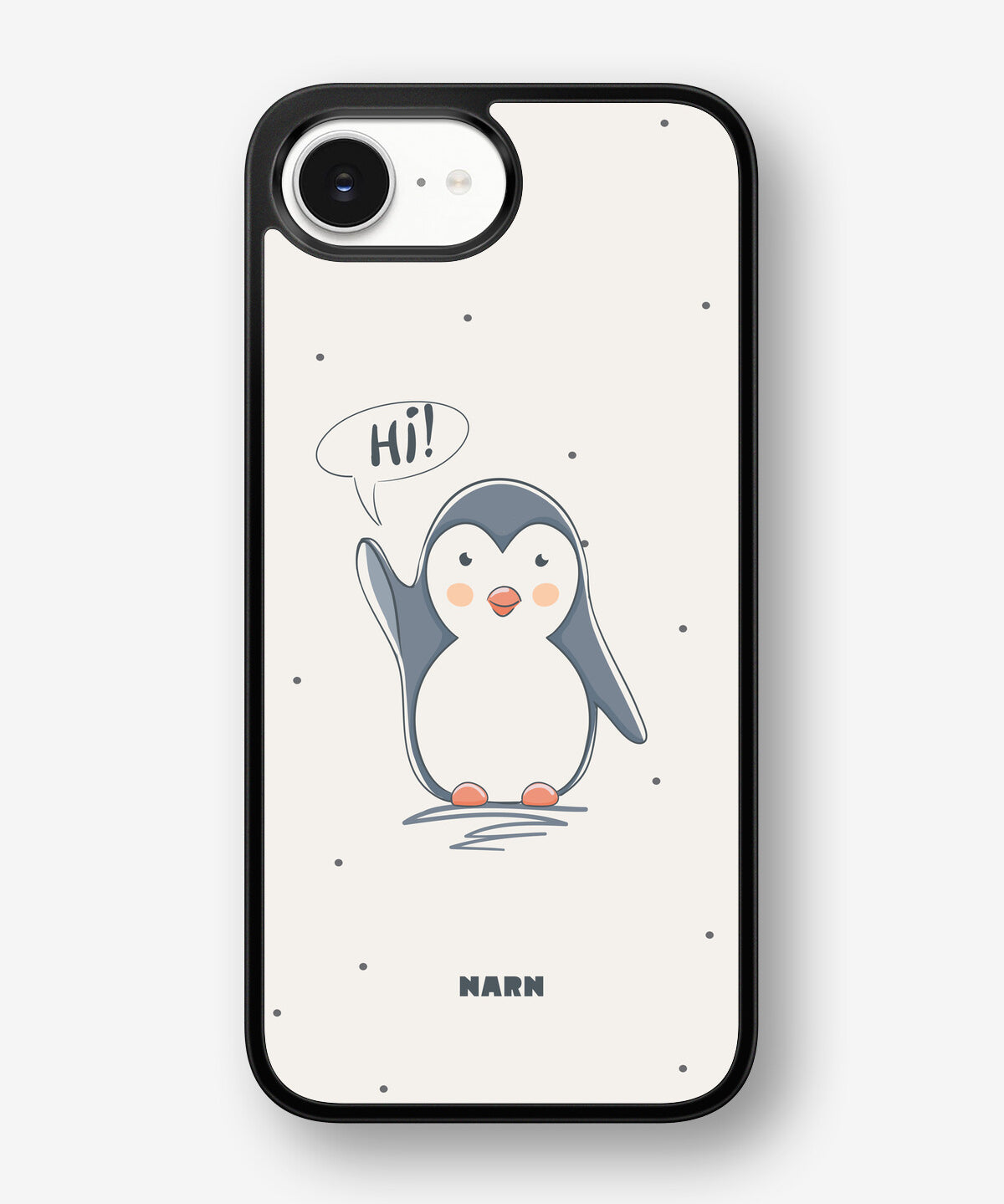 iPhone 16e Hard Case – Cute Penguin - View 1